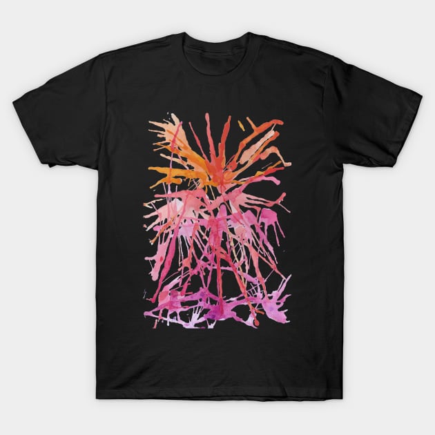 Sunset Splash Doodle T-Shirt by Red Wolf